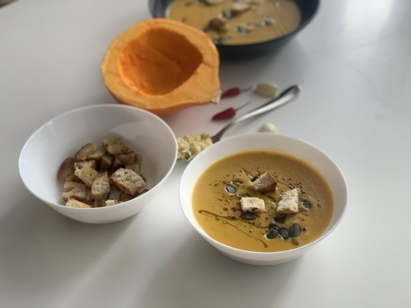 Vegánska hokkaido polievka, výborný recept