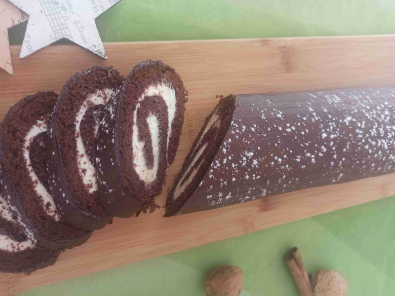 Úžasná čokoládová roláda, nepečená. Overený recept