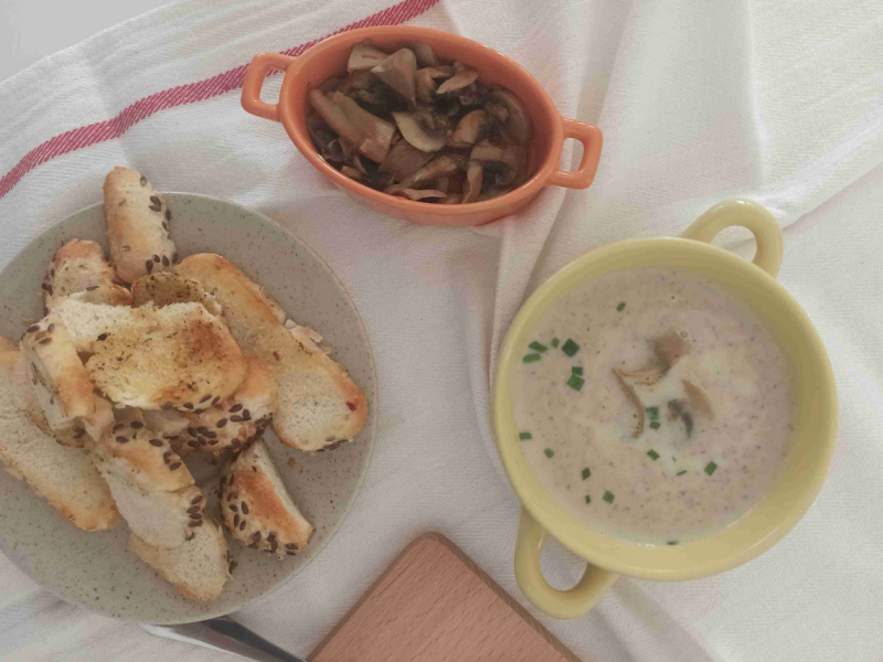 Krémová šampiňónová polievka, výborný recept