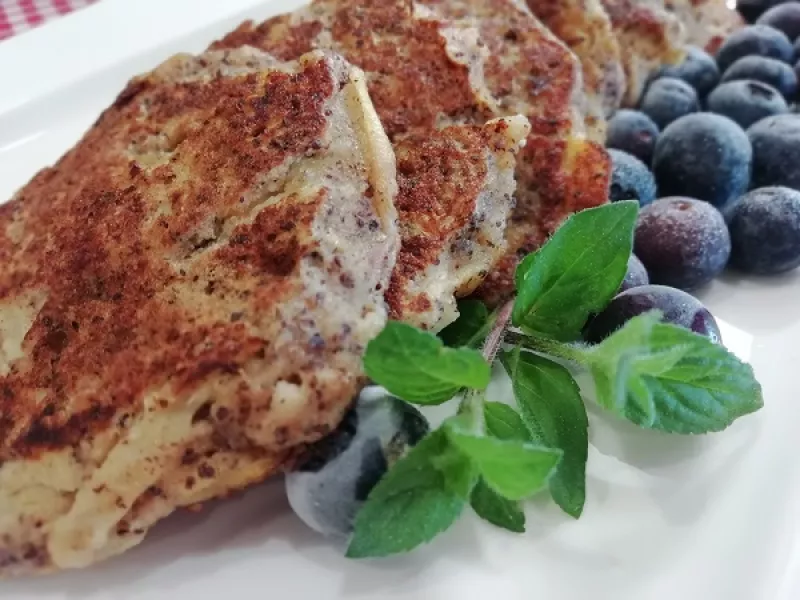 Fantastické jablkové lievance s banánom a makom, zdravý RECEPT