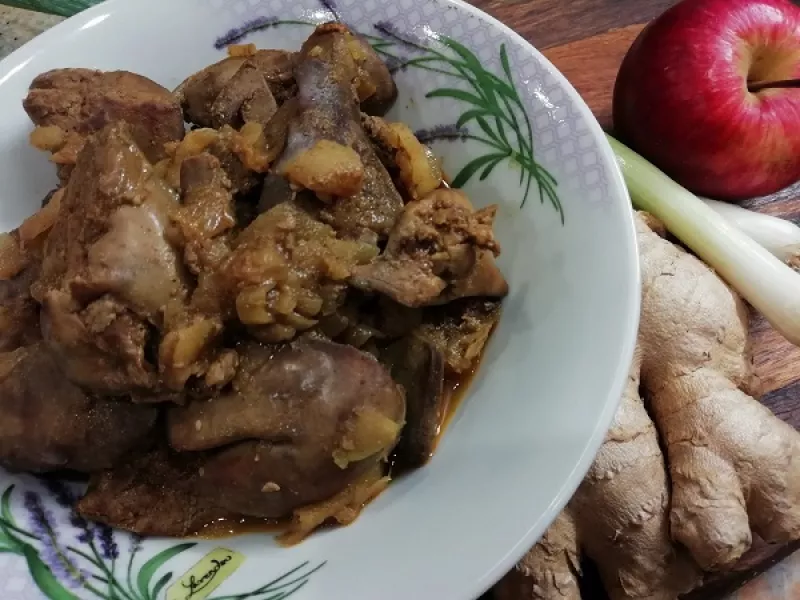 Fantastická kuracia pečeň na jablkách so zázvorom, delikátny RECEPT