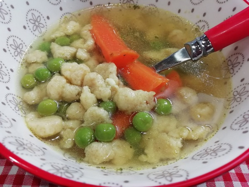 Výborný zeleninový vývar s haluškami, jednoduchý RECEPT