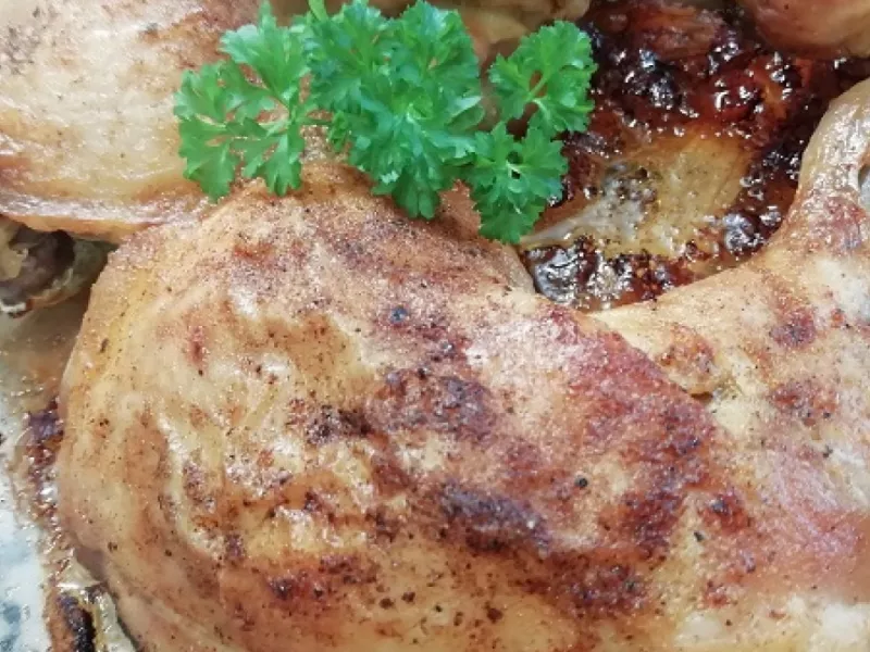 Ako pripraviť kuracie stehná pečené v rúre, fotoRECEPT