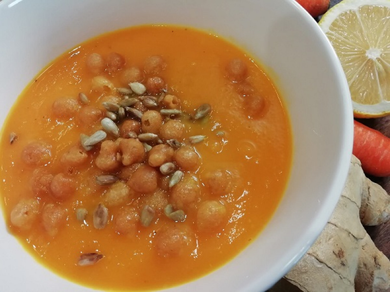 Top mrkvovo-zázvorová krémová polievka, výživný RECEPT