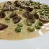 Kuracie srdiečka na smotane so zeleným hráškom, skvelý RECEPT