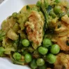 Rýchle morčacie kocky s hráškom a cuketou, fit RECEPT