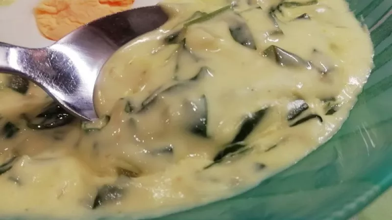 Tip Dobrej kuchyne: Špenátový prívarok si môžeme aj rozmixovať. Urobíme to tak, že zvädnutý špenát orestovaný s cibuľou rozmixujeme v sekáčiku, potom pridáme korenie a smotanovú zálievku. Špenátový prívarok bude ešte krémovejší.
Dobrú špenátovú chuť.