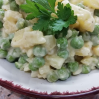 Šťavnatý zemiakový šalát so zeleným hráškom, skvelý RECEPT