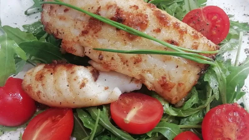 Vynikajúca treska na masle, zdravý recept.
