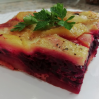 Vynikajúce zapekané zemiaky s cviklou, RECEPT bez mäsa